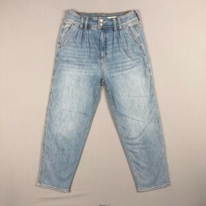 Pilcro Anthropologie High Rise Tapered Mom Jeans Petite 28